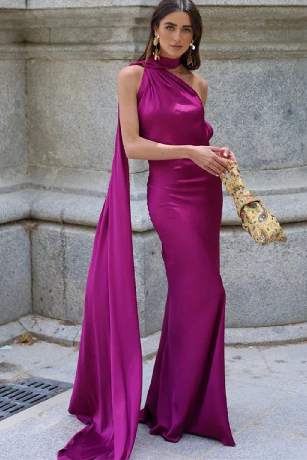 Halter Neck Sleeveless Maxi Dress for Women | Elegant Wedding Guest Attire
