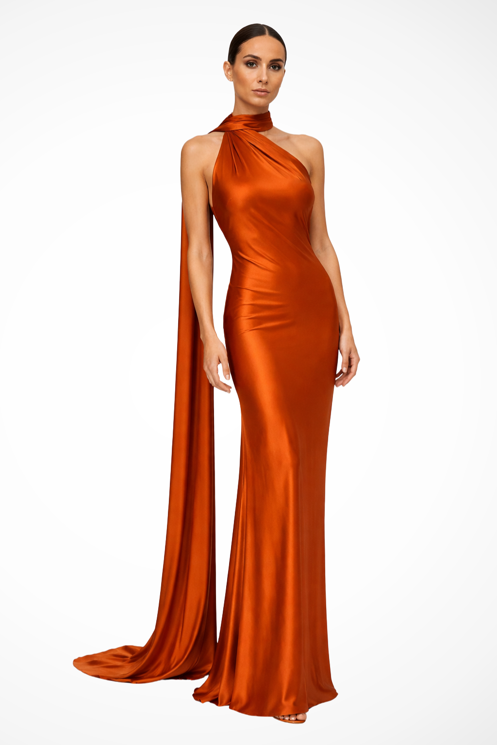 Halter Neck Sleeveless Maxi Dress for Women | Elegant Wedding Guest Attire