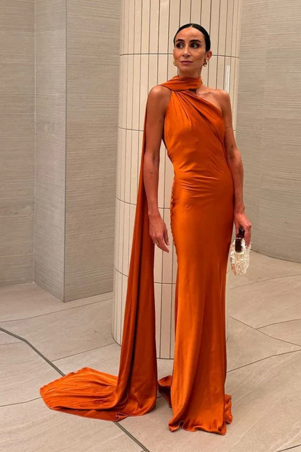 Halter Neck Sleeveless Maxi Dress for Women | Elegant Wedding Guest Attire