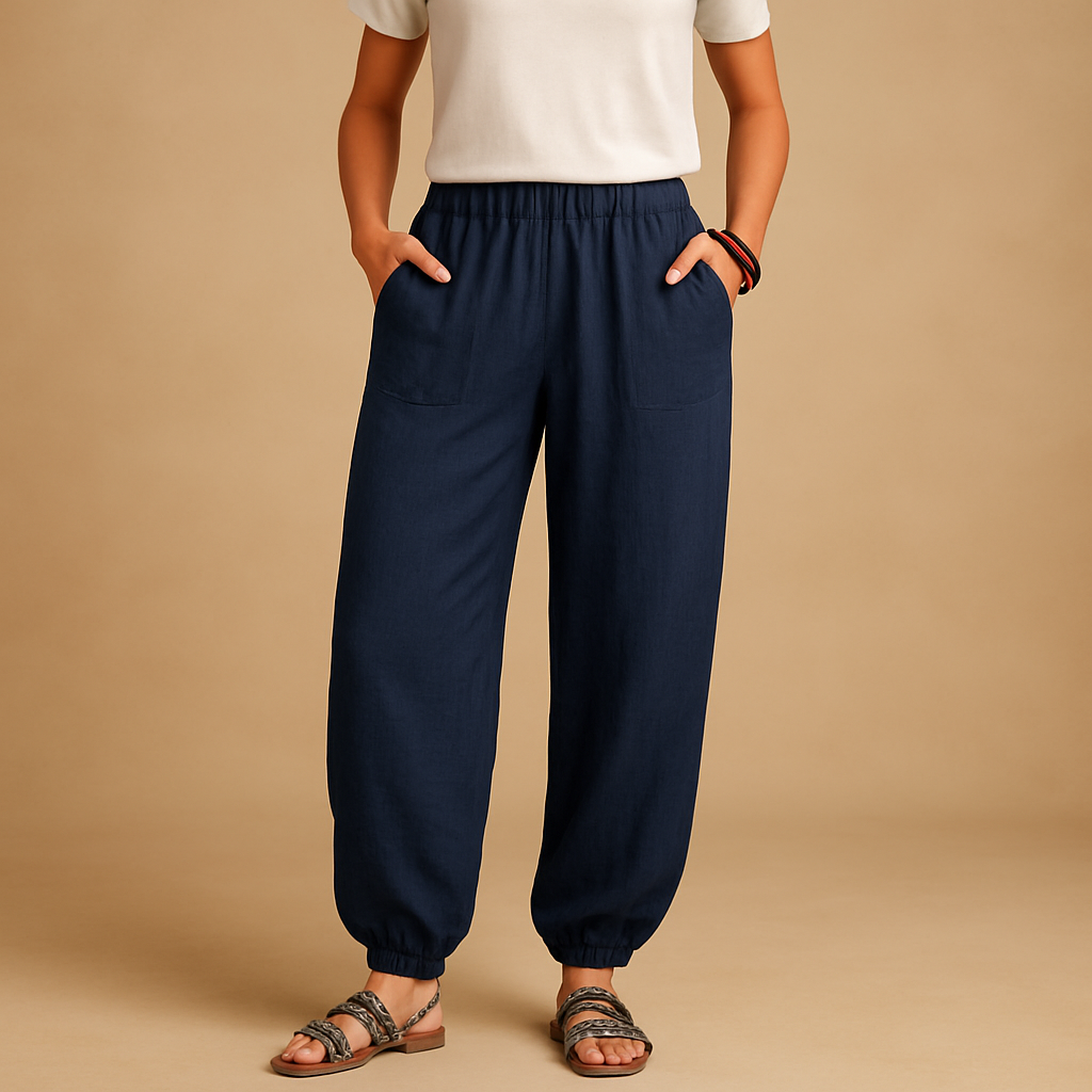 High-Waist Lightweight Boho Pants for Women | Casual Summer Trousers for Everyday Comfort