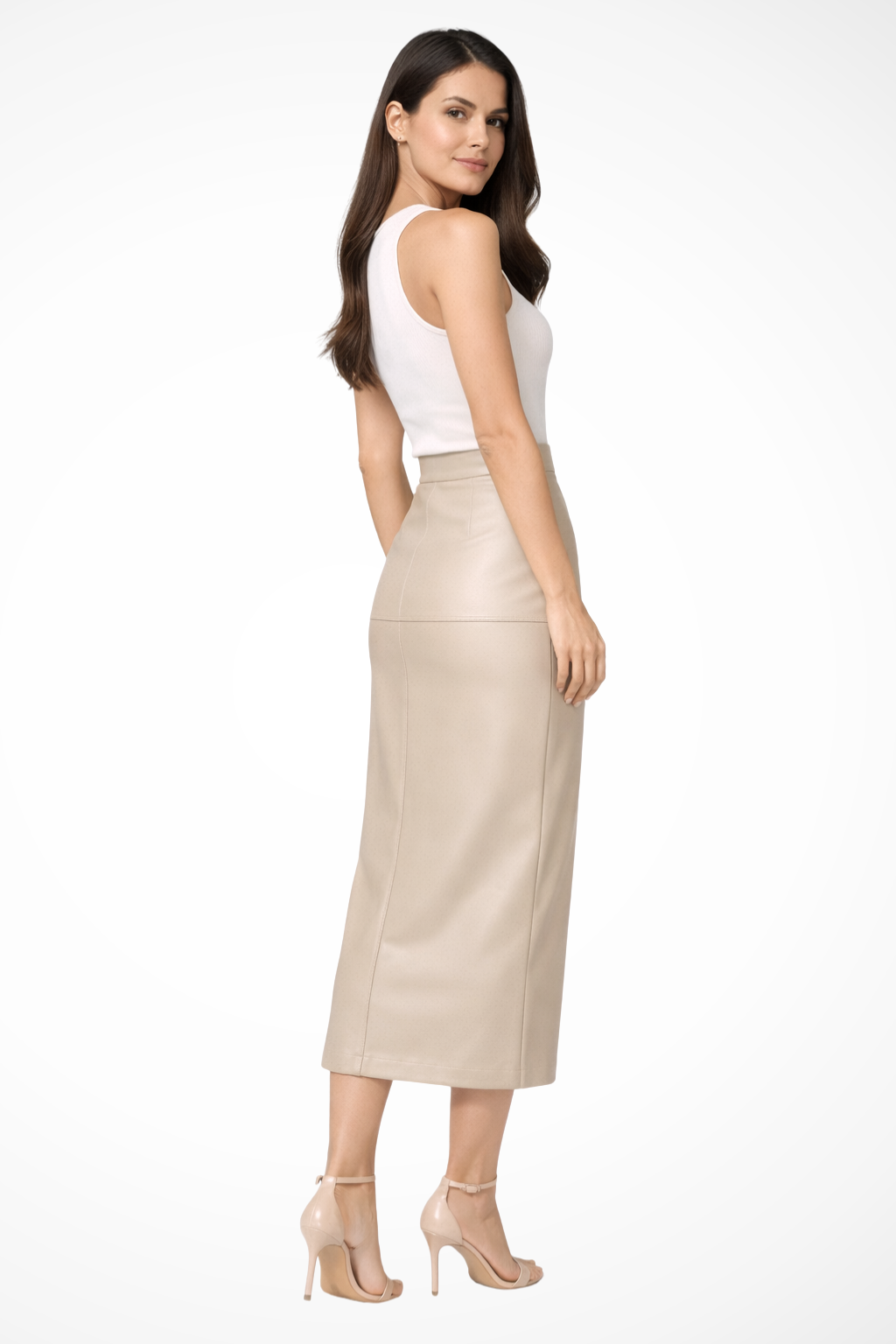 High Waist Midi Skirt for Women | Elegant Design | Versatile Fashion Piece