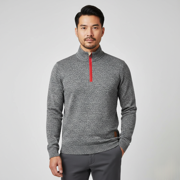 Insulated Fleece Jacket with Zip Neck - Breathable Layer for Hiking in Cool Weather