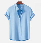 Italian Cotton Dress Shirt for Men - Classic Fit, Casual or Formal Wear
