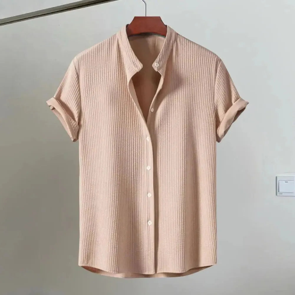Italian Cotton Dress Shirt for Men - Classic Fit, Casual or Formal Wear