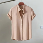 Italian Cotton Dress Shirt for Men - Classic Fit, Casual or Formal Wear