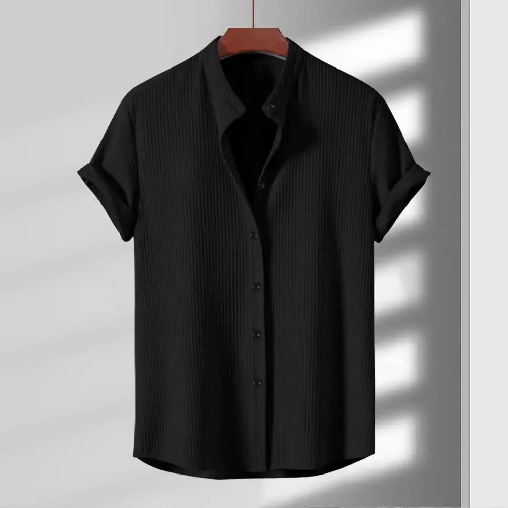 Italian Cotton Dress Shirt for Men - Classic Fit, Casual or Formal Wear