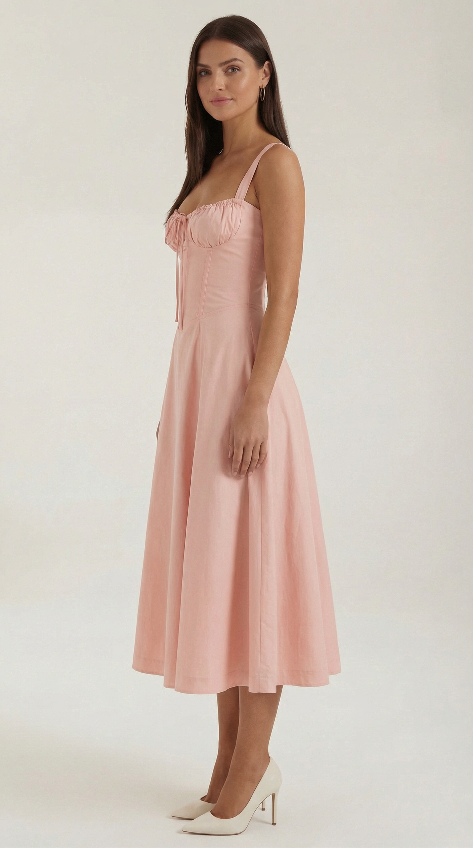 Jade Laced Midi Dress - Elegant Casual Wear for Women - Perfect for Parties and Events