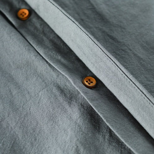 Japan-Style Katana Shirt - Lightweight Cotton Casual Wear for Men