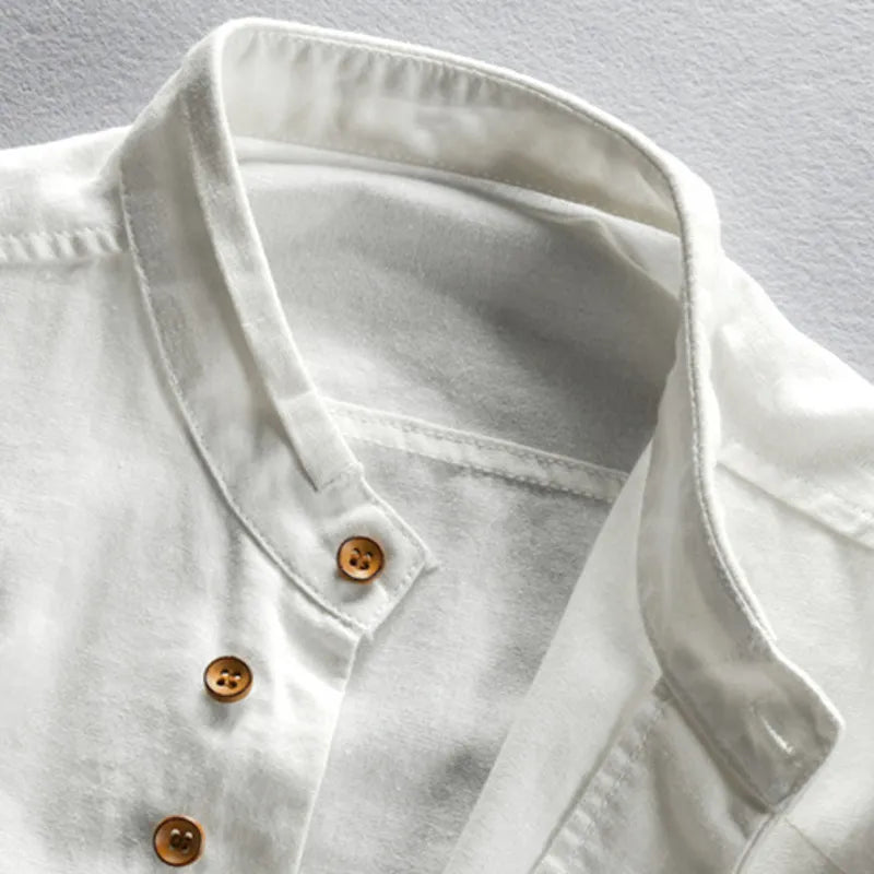 Japan-Style Katana Shirt - Lightweight Cotton Casual Wear for Men