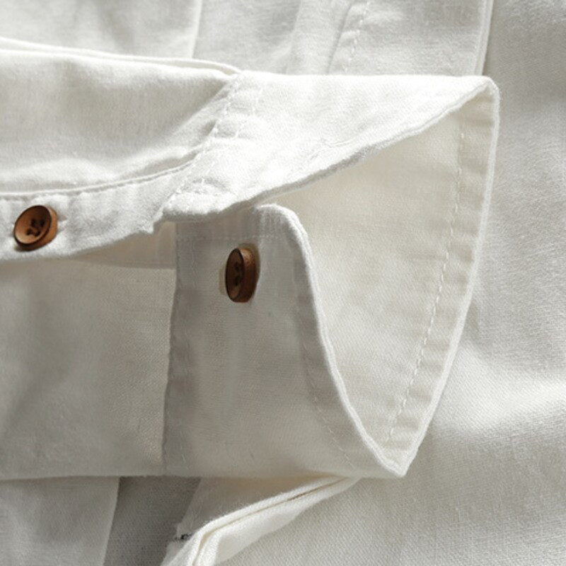 Japan-Style Katana Shirt - Lightweight Cotton Casual Wear for Men