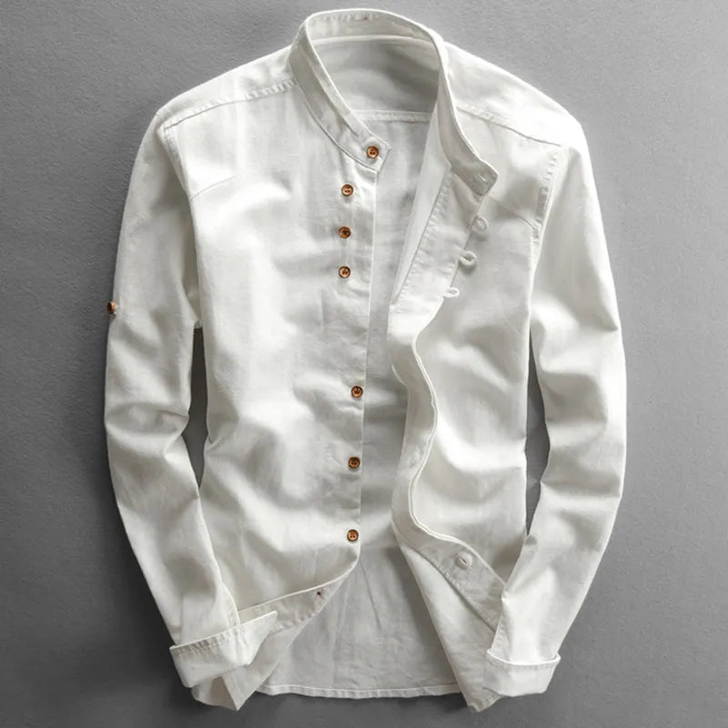 Japan-Style Katana Shirt - Lightweight Cotton Casual Wear for Men