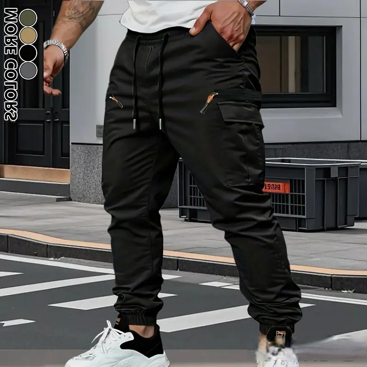 Jogger Trousers with Stretch Fabric for Casual Wear and Active Lifestyle