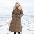 Fur-Hooded Winter Parka for Women – Stylish, Warm & Perfect for Outdoor Activities