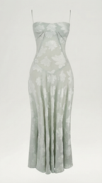 Lace Maxi Dress for Women - Elegant Floral Design - Perfect for Formal Events and Special Occasions