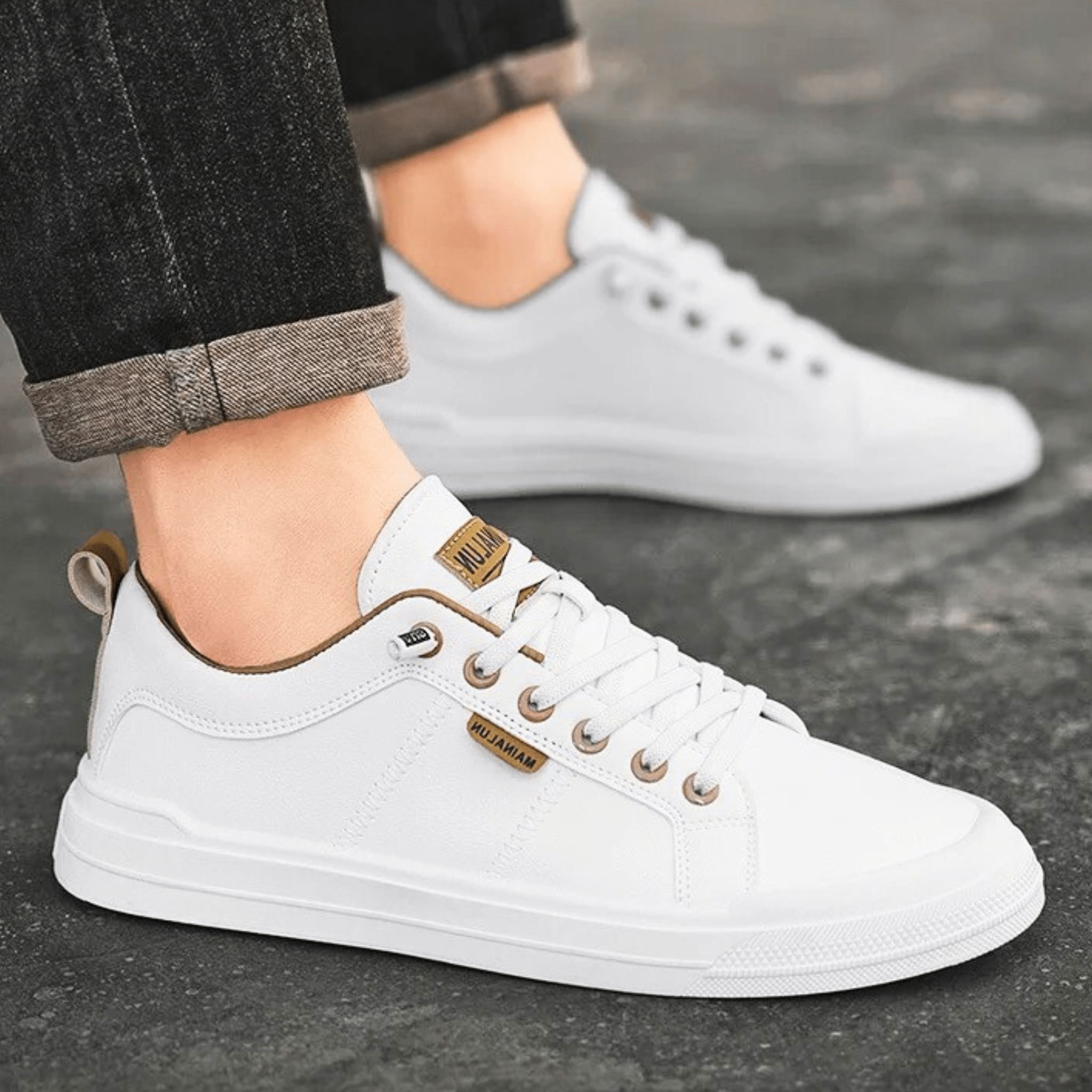 Leather Harrington Trainers for Casual Wear - Comfortable and Stylish Footwear