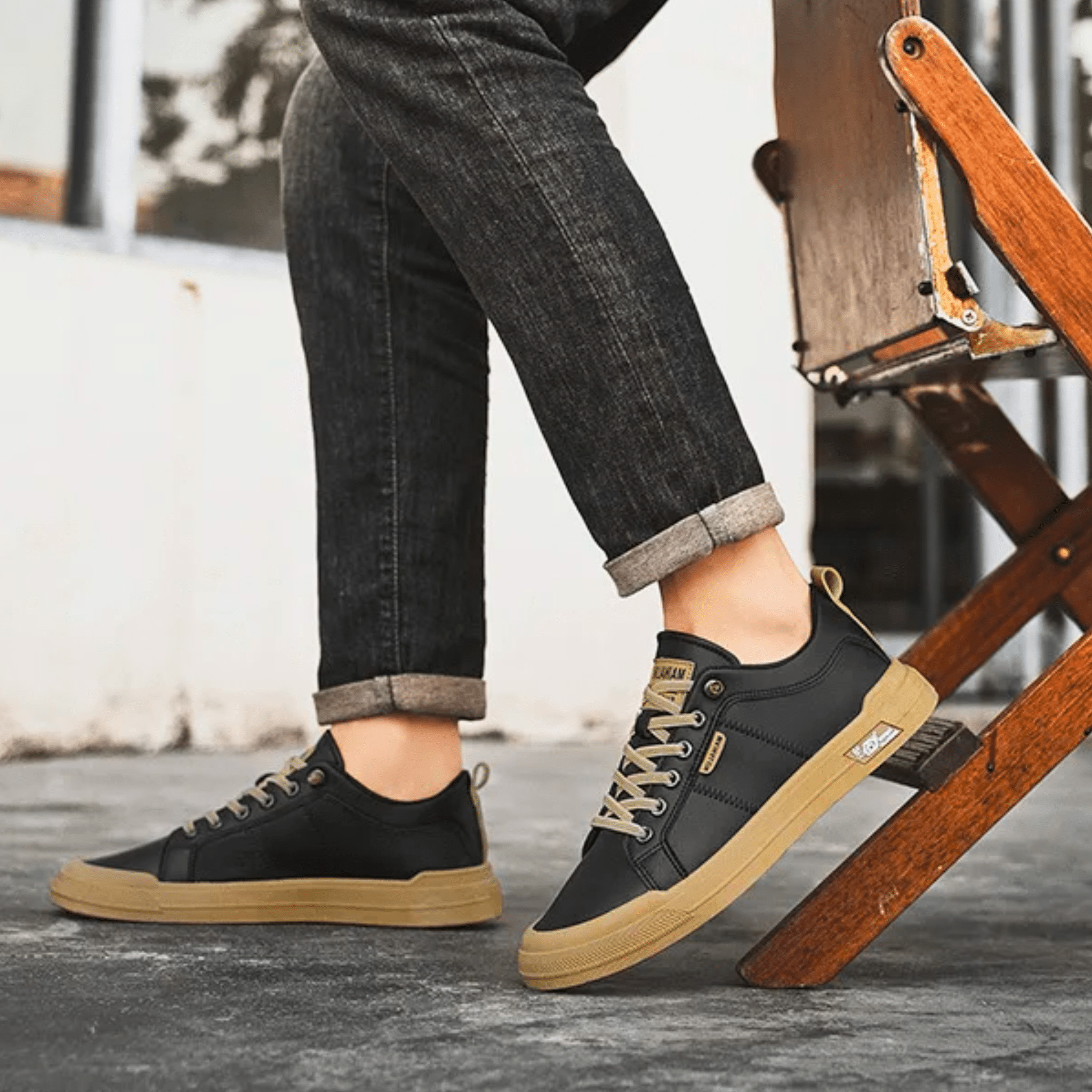 Leather Harrington Trainers for Casual Wear - Comfortable and Stylish Footwear
