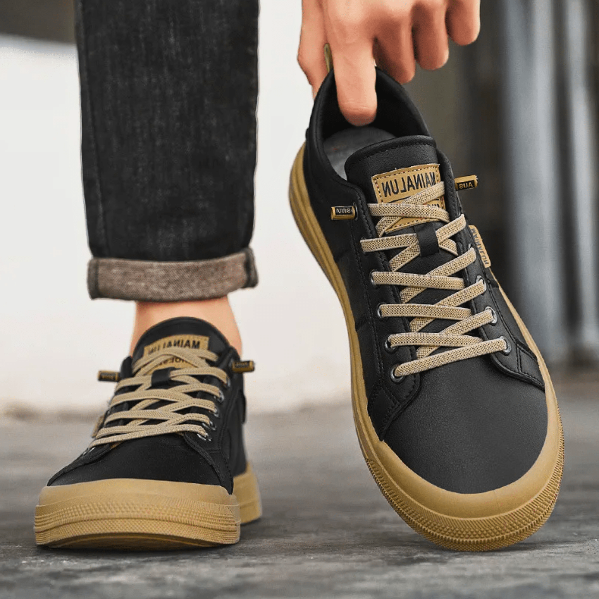 Leather Harrington Trainers for Casual Wear - Comfortable and Stylish Footwear