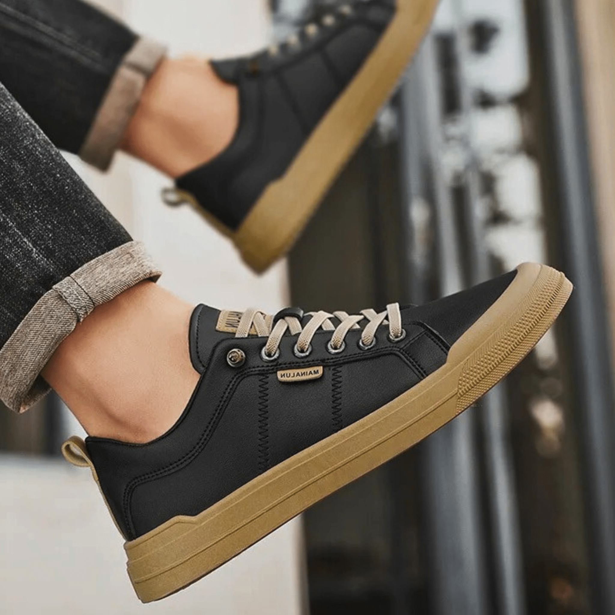 Leather Harrington Trainers for Casual Wear - Comfortable and Stylish Footwear