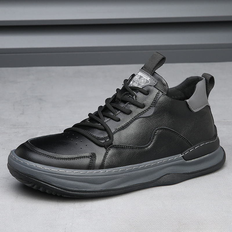 Leather Trainers for Men - Casual Style Sneakers for Everyday Wear