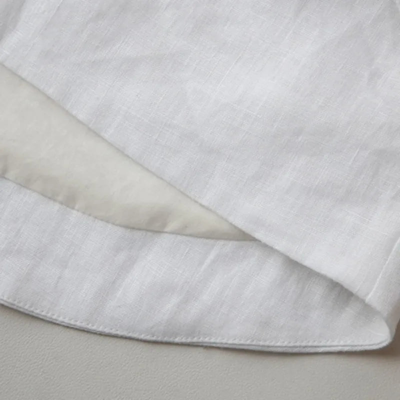 Linen Crop Top for Women - Clean Design, Casual Style, Everyday Wear