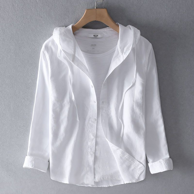 Linen Hoodie for Men and Women - Lightweight Casual Wear for Everyday Use
