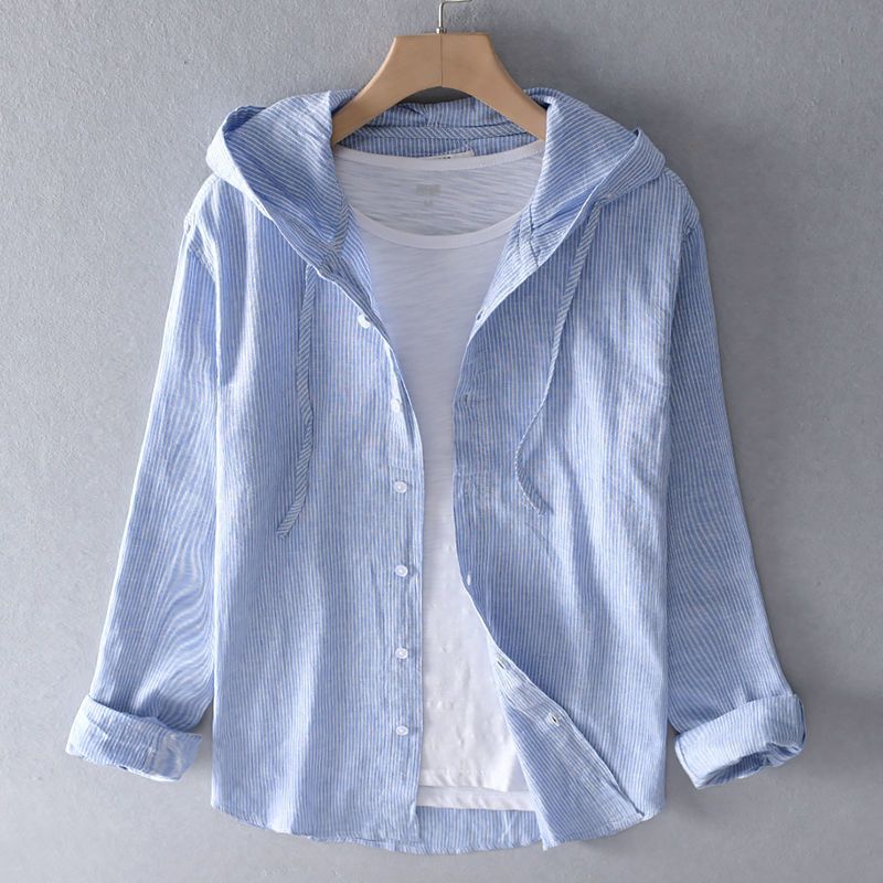 Linen Hoodie for Men and Women - Lightweight Casual Wear for Everyday Use