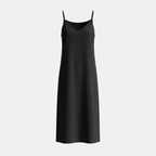 Linen Midi Slip Dress for Women - Summer Casual Wear, Lightweight and Comfortable