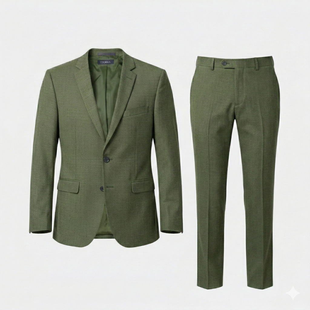 Linen Suit Set for Men - Breathable Fabric, Smart Casual Design, Perfect for Summer