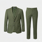 Linen Suit Set for Men - Breathable Fabric, Smart Casual Design, Perfect for Summer