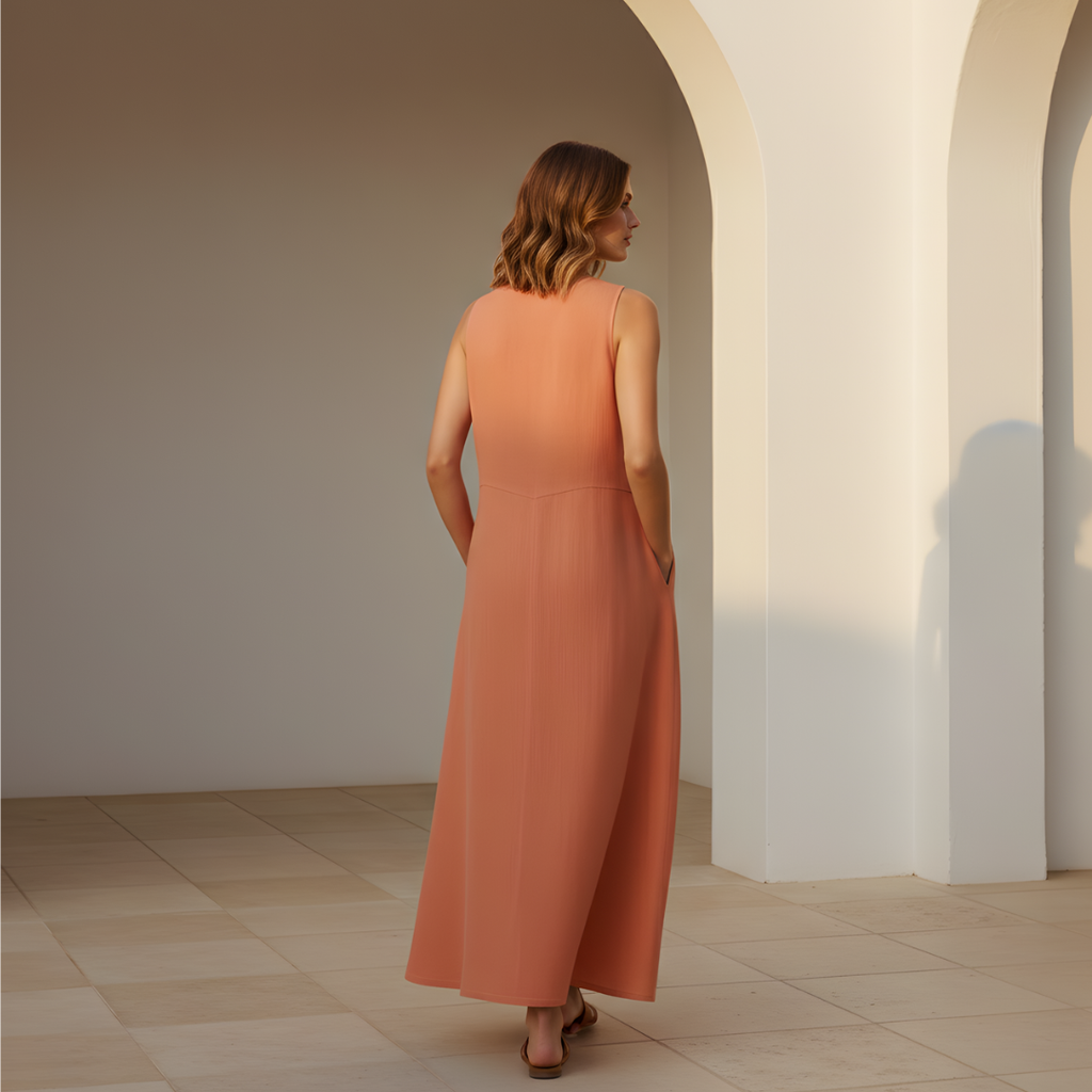 Linen Summer Dress for Women Relaxed Fit Casual Wear