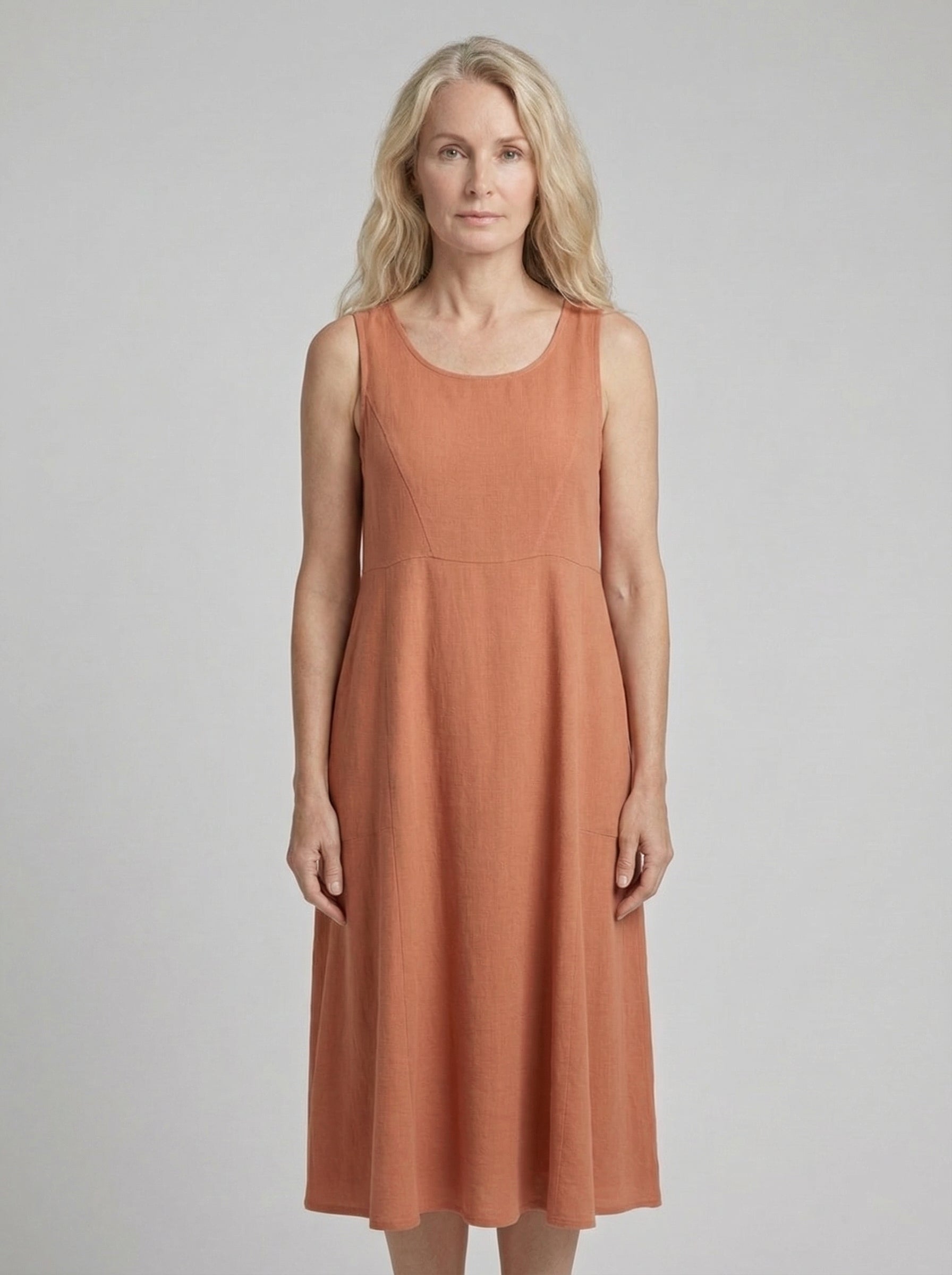 Linen Summer Dress for Women | Relaxed Fit | White Casual Outfit