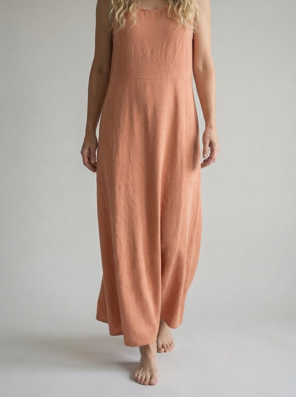 Linen Summer Dress for Women | Relaxed Fit | White Casual Outfit