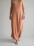 Linen Summer Dress for Women | Relaxed Fit | White Casual Outfit