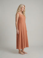 Linen Summer Dress for Women | Relaxed Fit | White Casual Outfit