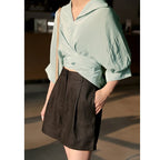 Linen Tailored Shorts for Men - Casual Summer Wear in Classic Fit