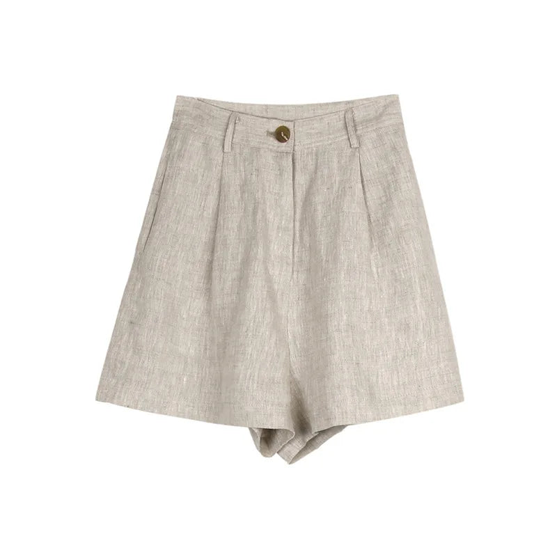 Linen Tailored Shorts for Men - Casual Summer Wear in Classic Fit