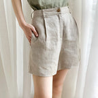 Linen Tailored Shorts for Men - Casual Summer Wear in Classic Fit