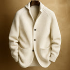Ribbed Wool Cardigan – Casual Wear, Layering