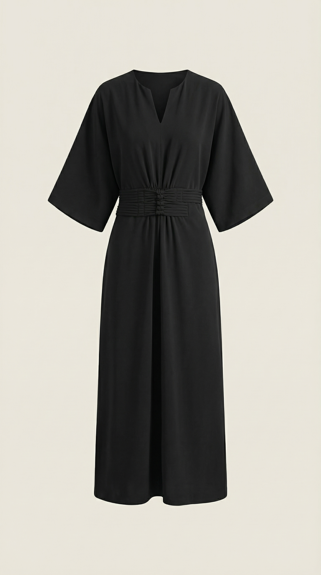 Maxi Dress with Waist Belt - Comfortable Cotton Blend - Casual Summer Wear - Available in Multiple Colors