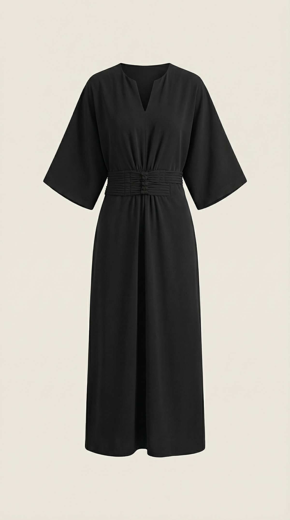 Maxi Dress with Waist Belt - Comfortable Cotton Blend - Casual Summer Wear - Available in Multiple Colors