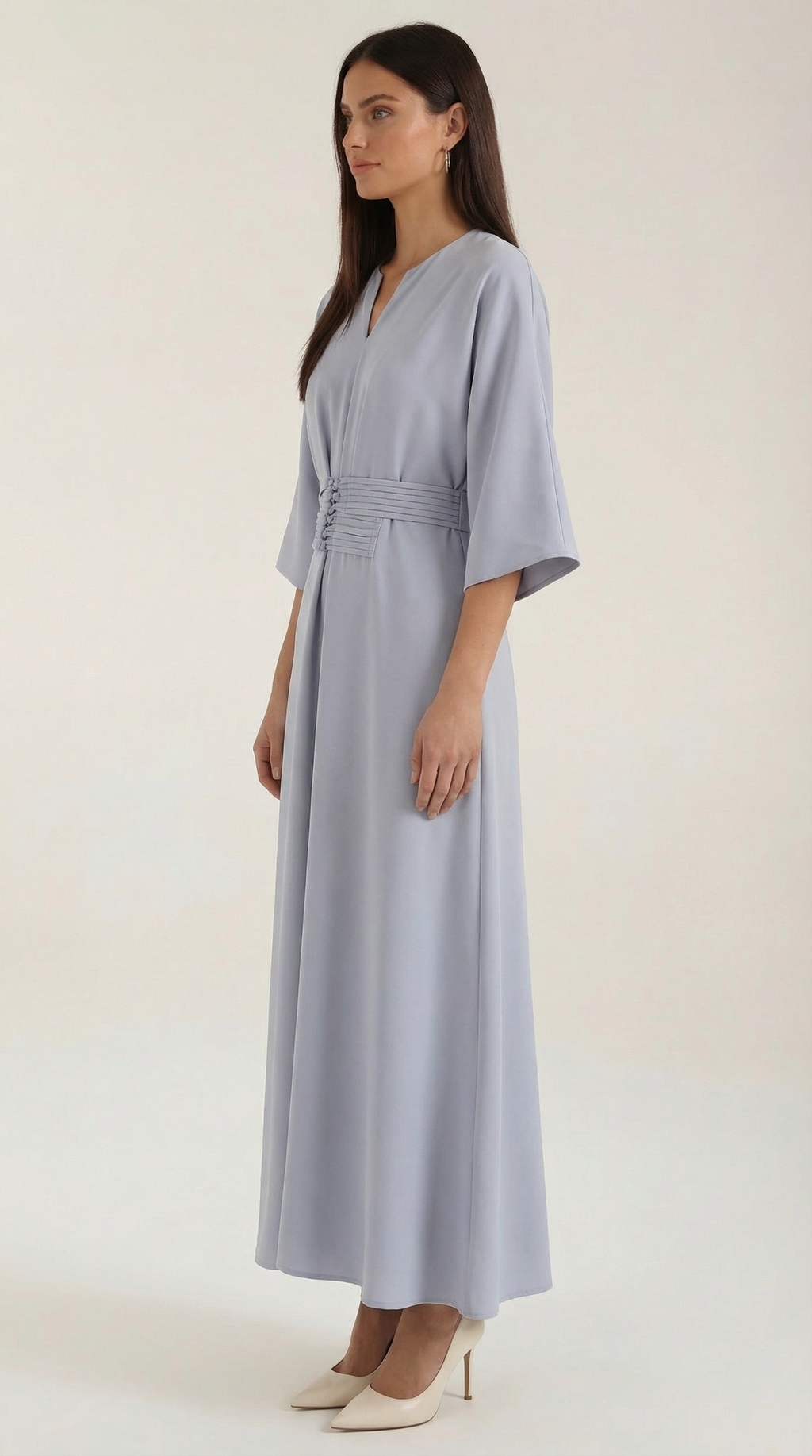 Maxi Dress with Waist Belt - Comfortable Cotton Blend - Casual Summer Wear - Available in Multiple Colors