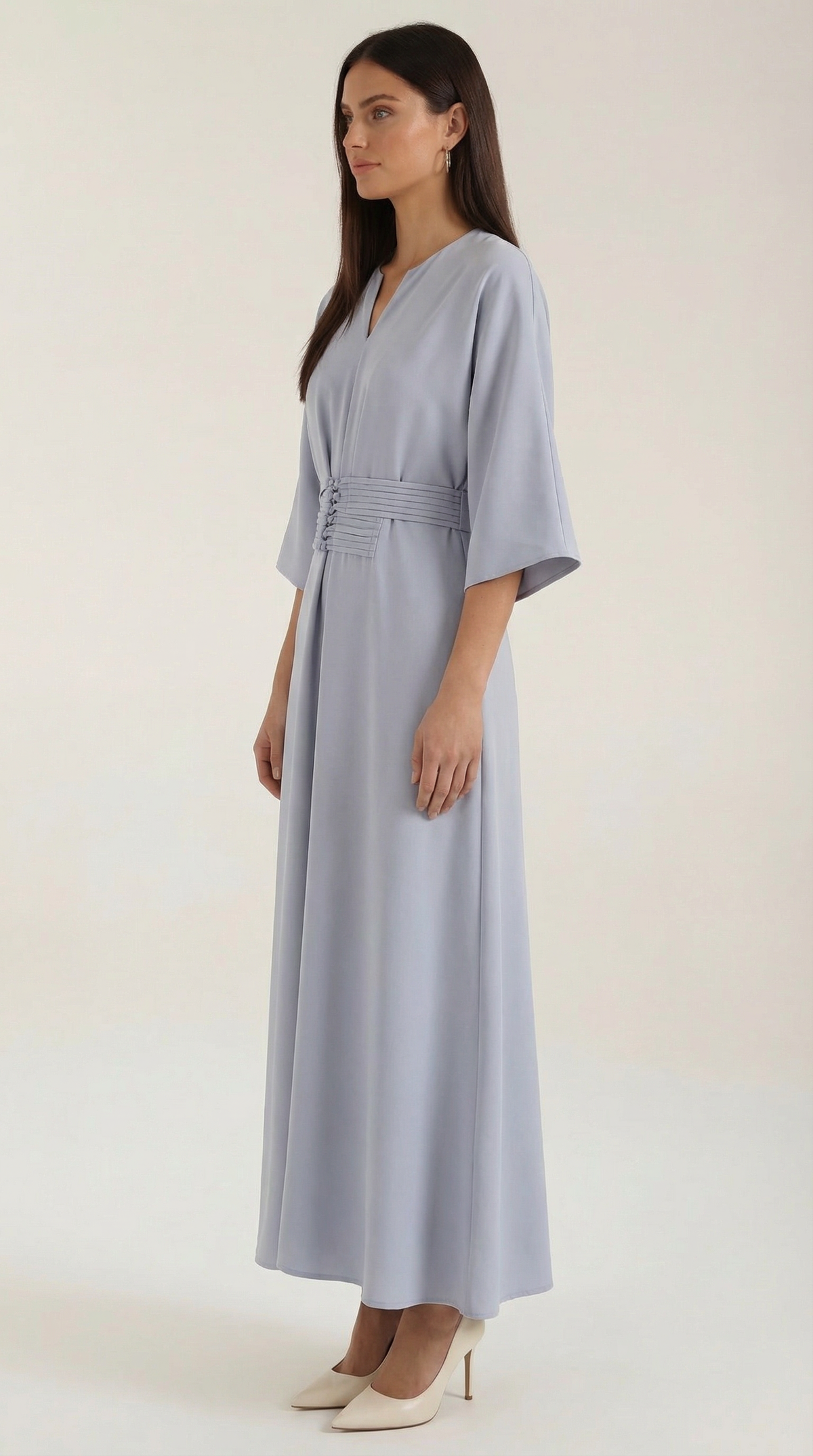 Maxi Dress with Waist Belt - Comfortable Cotton Blend - Casual Summer Wear - Available in Multiple Colors