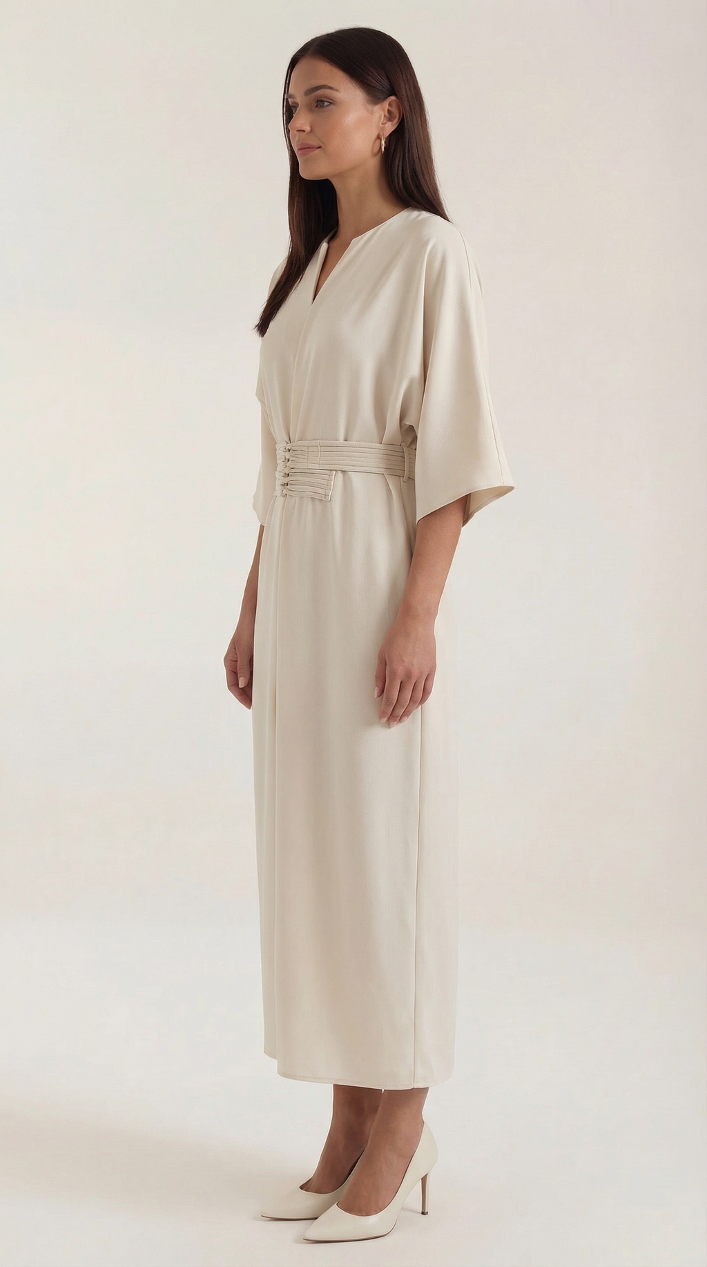 Maxi Dress with Waist Belt - Comfortable Cotton Blend - Casual Summer Wear - Available in Multiple Colors