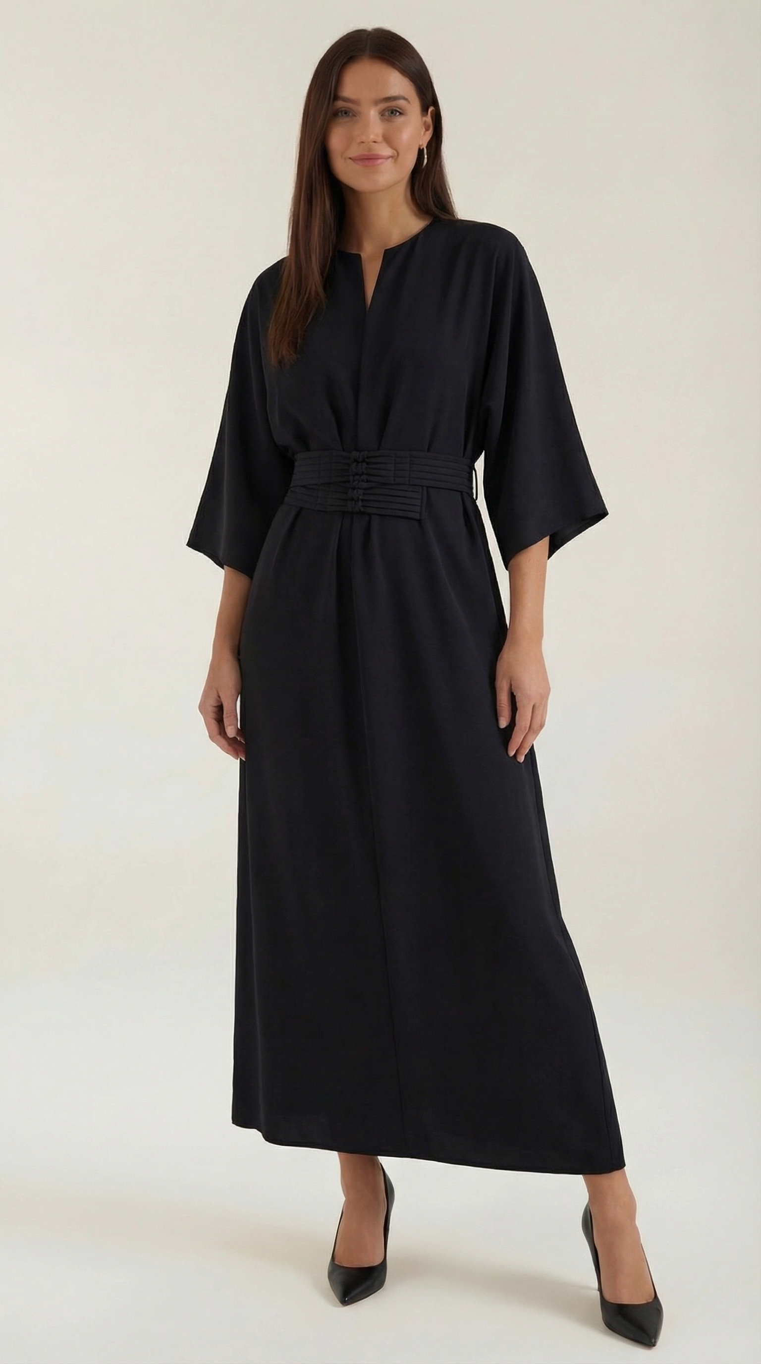 Maxi Dress with Waist Belt - Comfortable Cotton Blend - Casual Summer Wear - Available in Multiple Colors