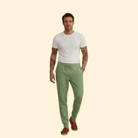 Men's Tapered Casual Trousers – Elastic Waist