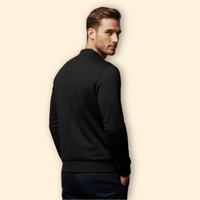 Men's High Collar Full-Zip Sport Bomber Jacket