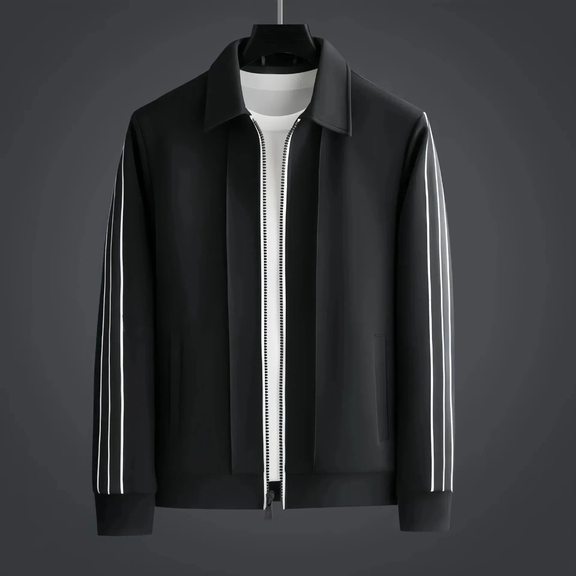 Men's Athletic Tracksuit Set - Comfortable Polyester Fabric for Sports & Leisure