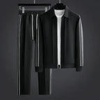 Men's Athletic Tracksuit Set - Comfortable Polyester Fabric for Sports & Leisure