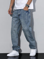 Men's Baggy Jeans | Relaxed Fit Denim | Casual Urban Style | Everyday Wear for Comfort and Versatility