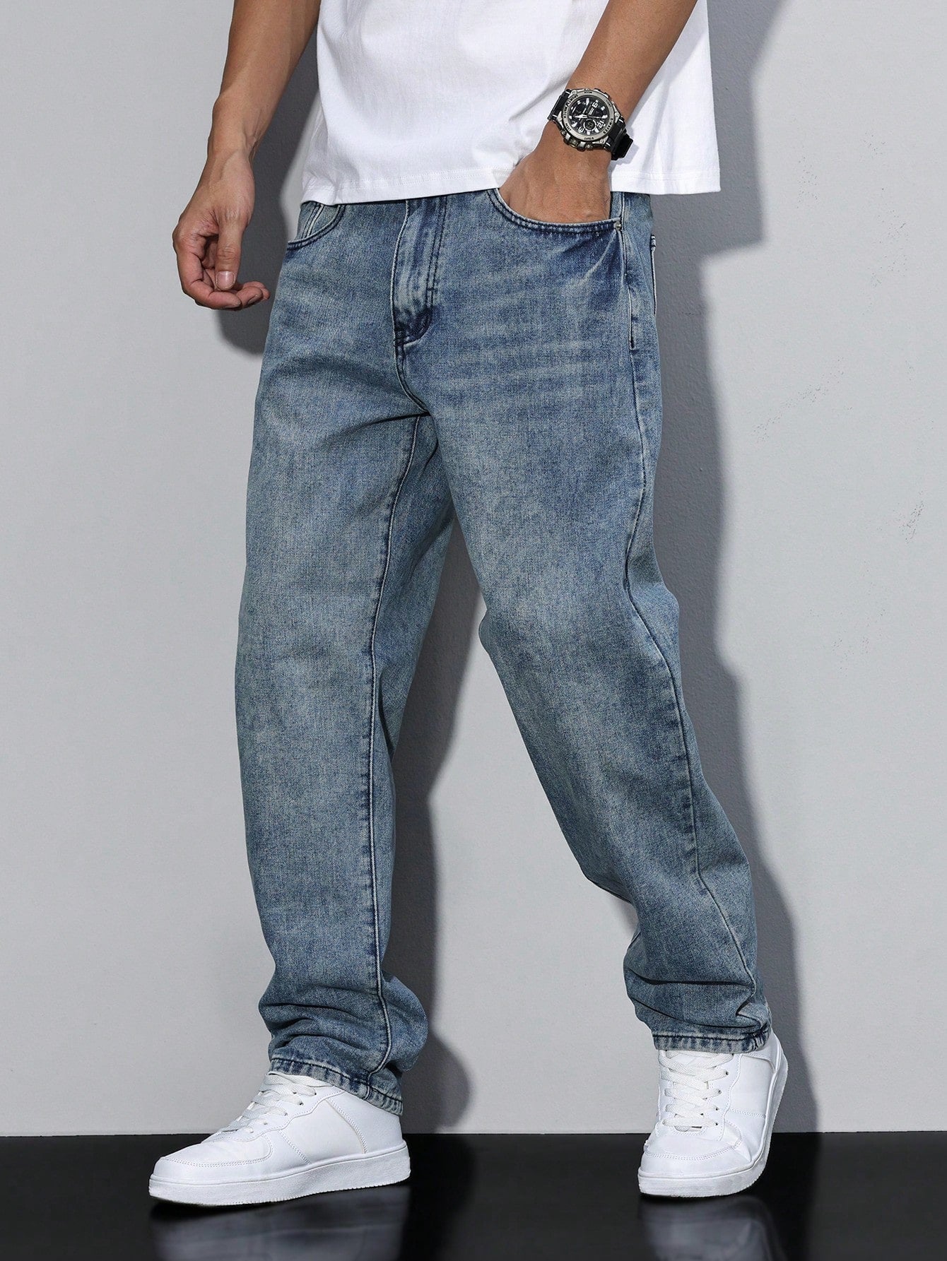Men's Baggy Jeans | Relaxed Fit Denim | Casual Urban Style | Everyday Wear for Comfort and Versatility